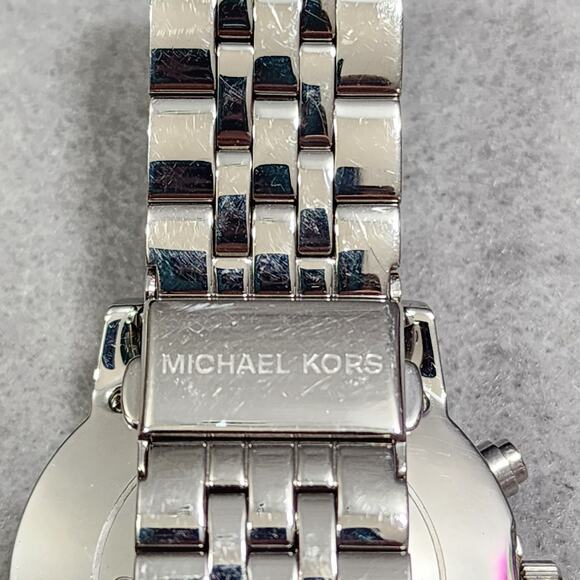 Michael Kors Women's Ritz Chronograph Watch Model #MK5020 3 Sub Dials Stainless - Picture 8 of 16